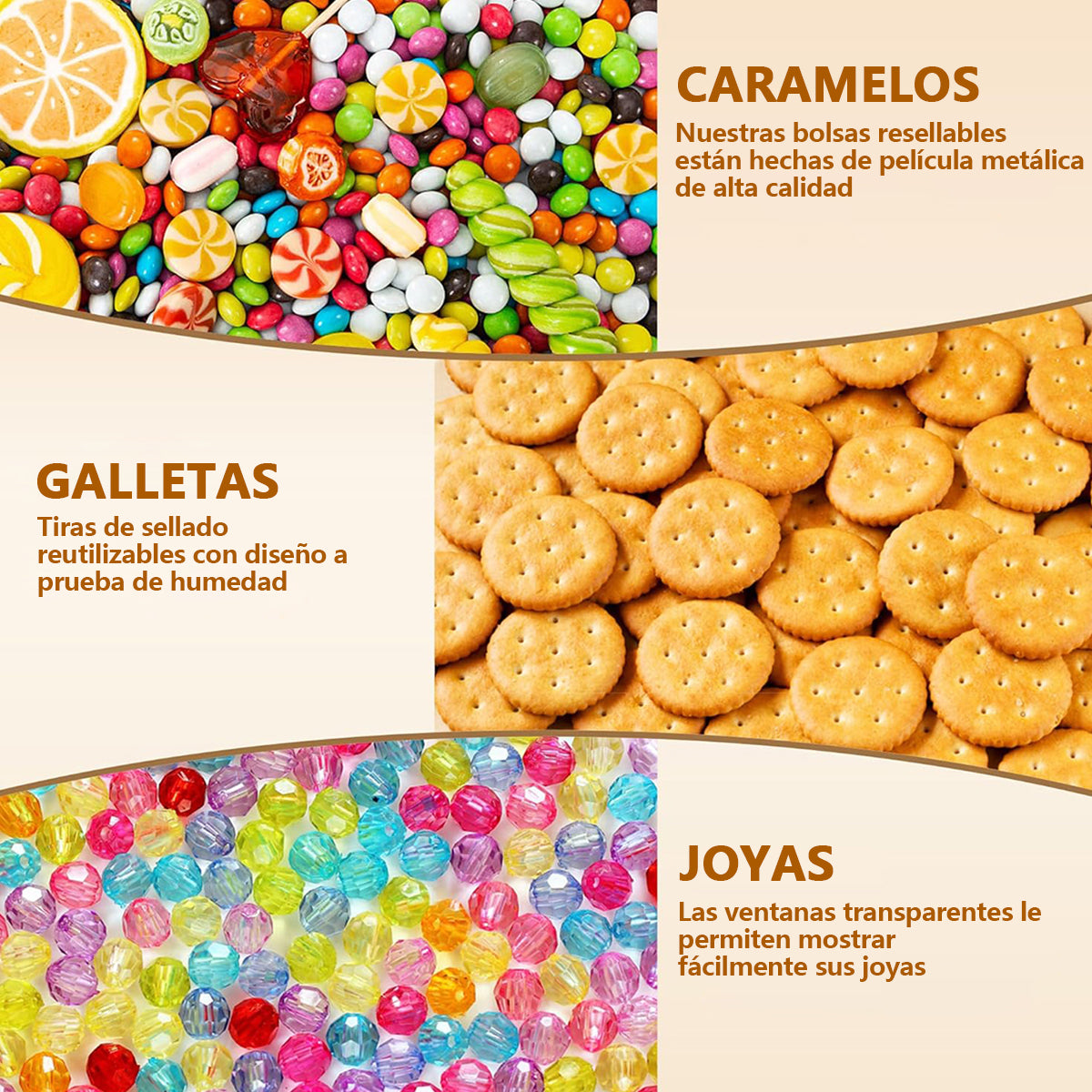 Vanance 200pcs Bolsas De Plastico Dorado Bolsas Holográfica Tornasol Bolsas Resellables Para Boutique Stand Up Pouch De Plastico Bolsa Ecologica 10x15cm