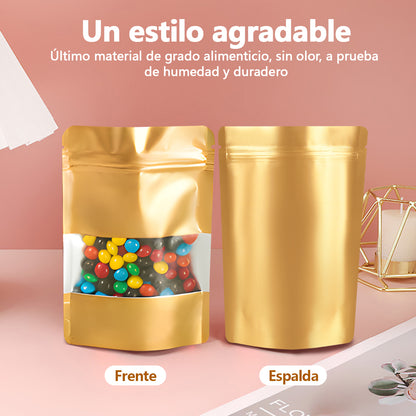 Vanance 200pcs Bolsas De Plastico Dorado Bolsas Holográfica Tornasol Bolsas Resellables Para Boutique Stand Up Pouch De Plastico Bolsa Ecologica 10x15cm