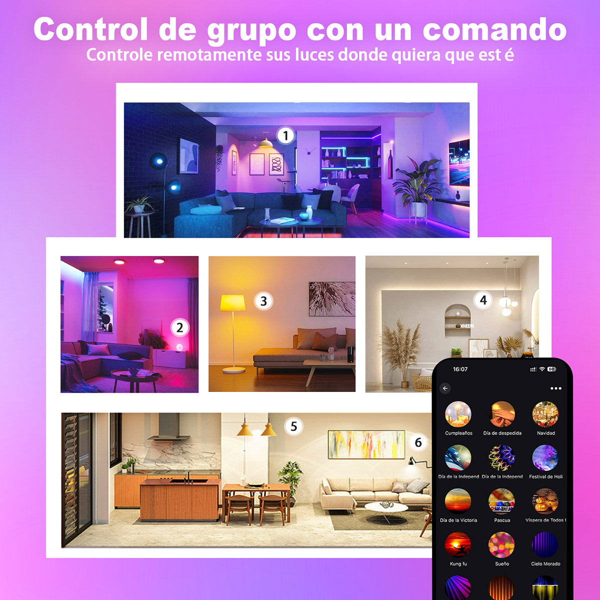 Vanance Smart Light Bulbs 2Pack, Color Changing Light Bulb Works w/Alexa Google Home, 9W A19 E26 800LM RGBTW Colored LED Bulbs, 50+ DIY Scenes, Music Sync, App & Voice Control WiFi Light Bulbs